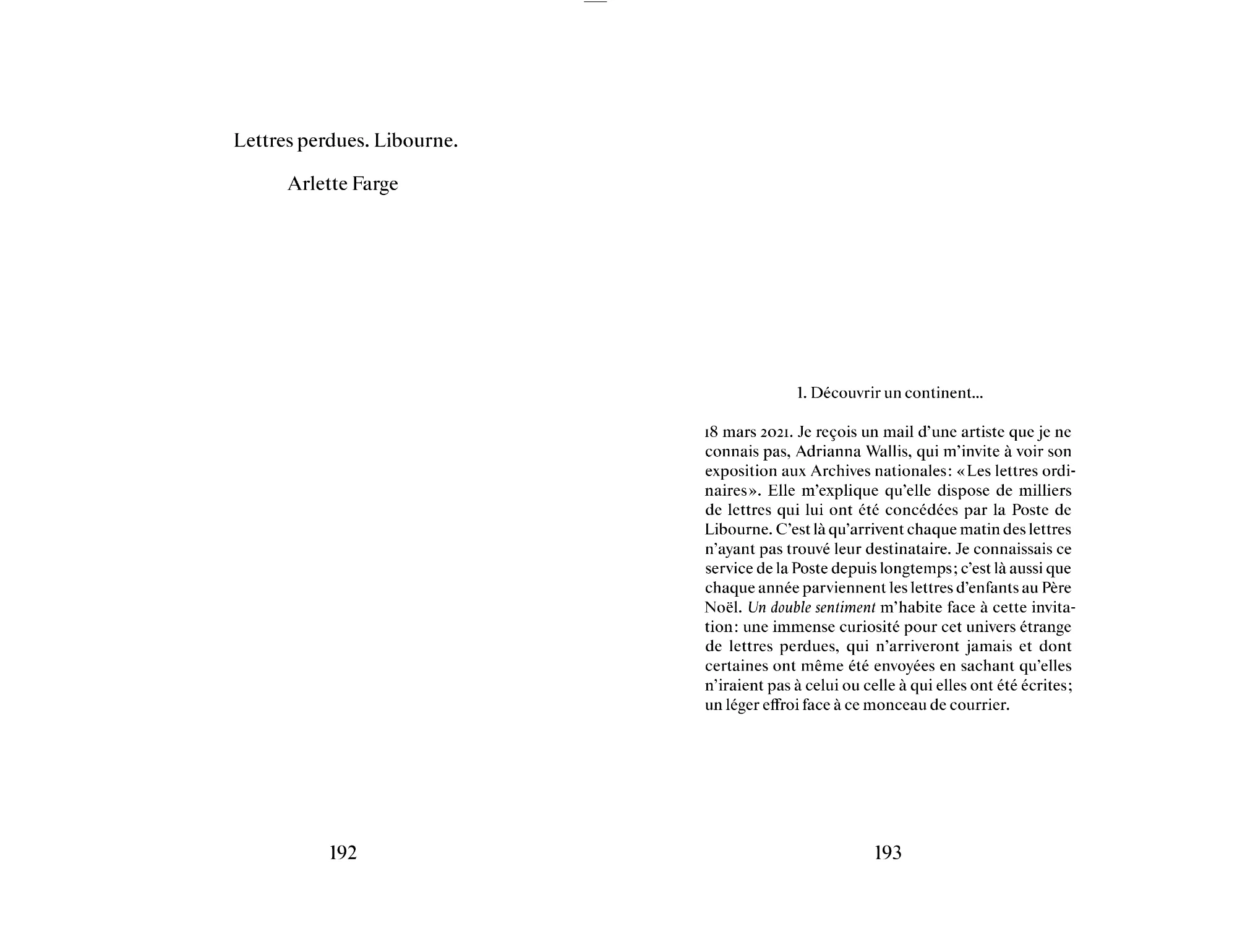 Adrianna Wallis, Arlette Farge - Les Lettres ordinaires - Image 17