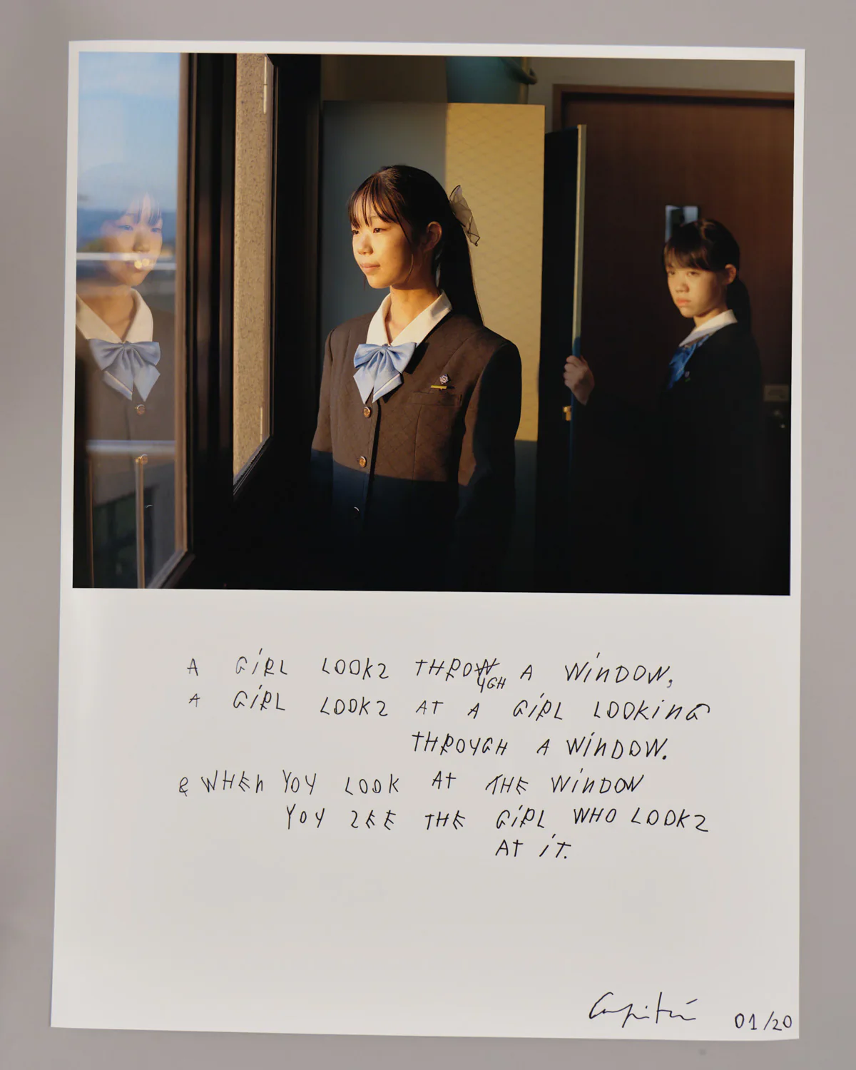 Coco Capitán - "Ookini Seishun, Goodbye Blue Spring" Limited Edition Print "One And Three Girls"