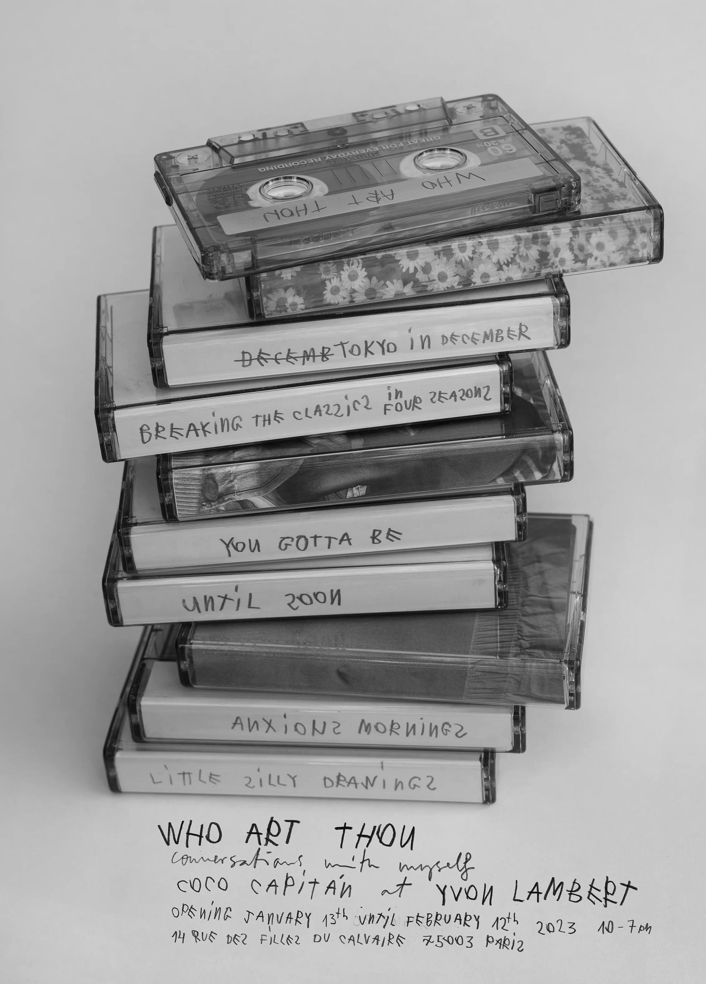 Coco Capitán - WHO ART THOU - Conversations with myself (Poster)