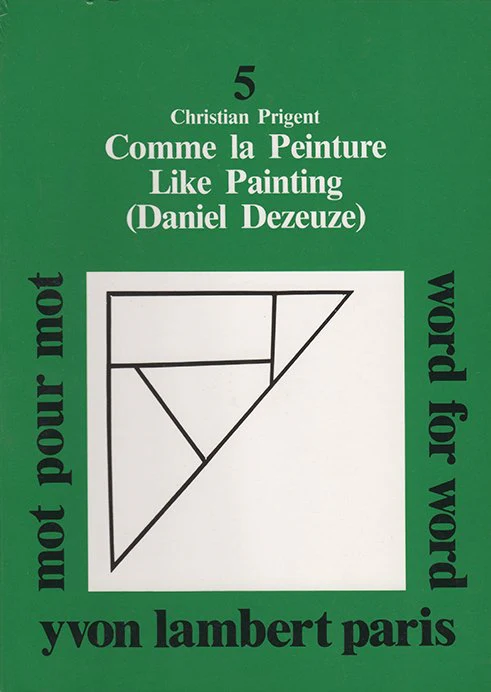 Daniel Dezeuze - Comme la Peinture / Like Painting