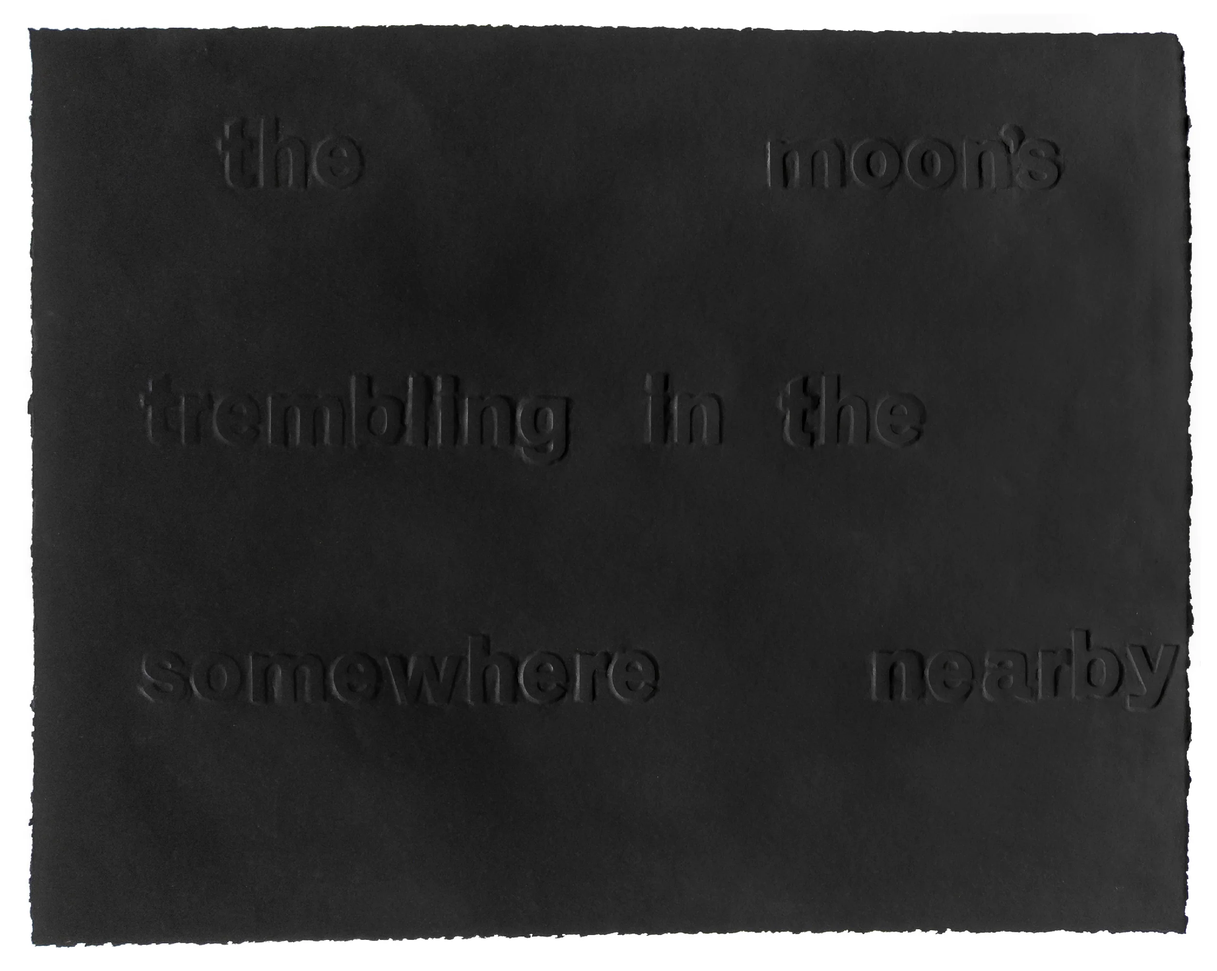 David Horvitz <br><em>Moon Black Haiku</em>, 2021
