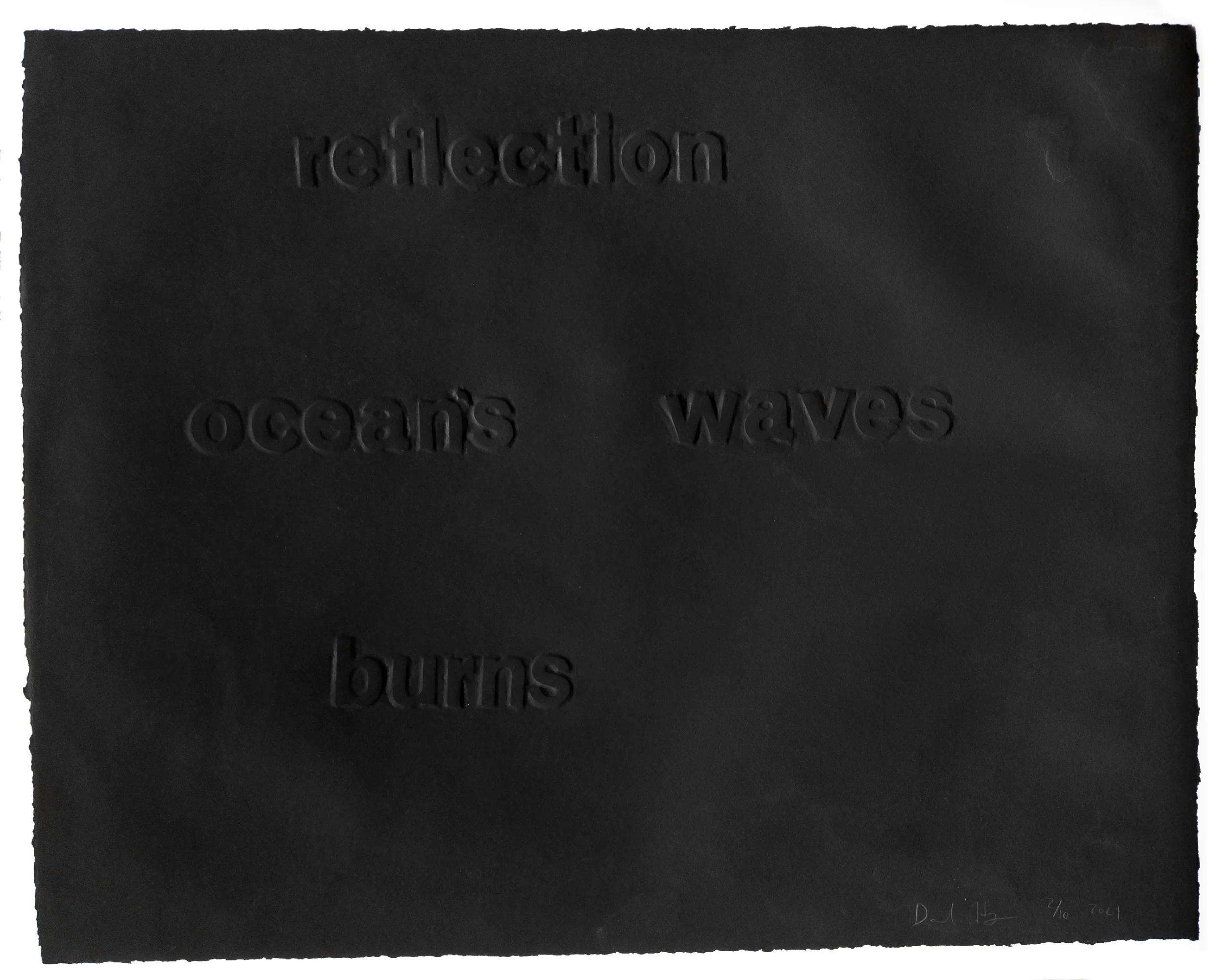 David Horvitz <br><em>Moon Black Haiku</em>, 2021 - Image 2