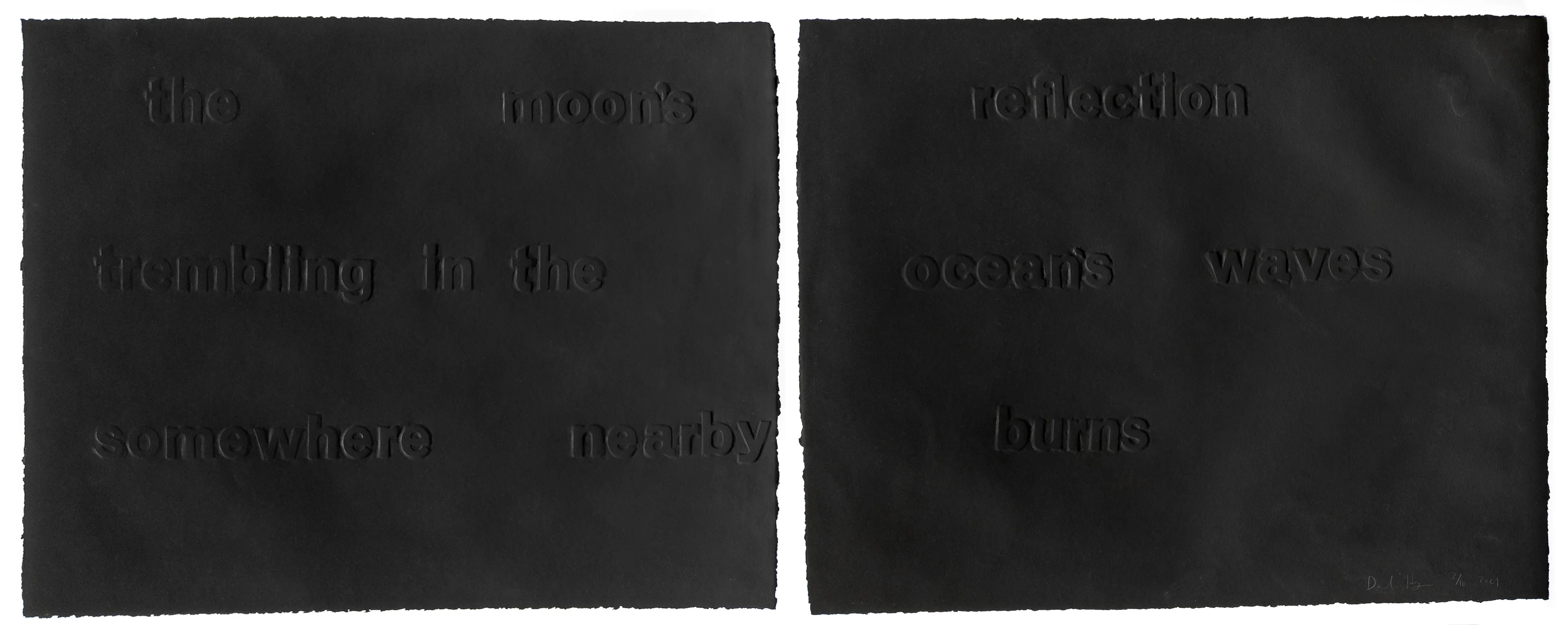 David Horvitz <br><em>Moon Black Haiku</em>, 2021 - Image 3