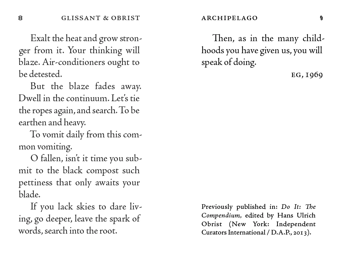 Édouard Glissant & Hans Ulrich Obrist - The Archipelago Conversations - Image 4