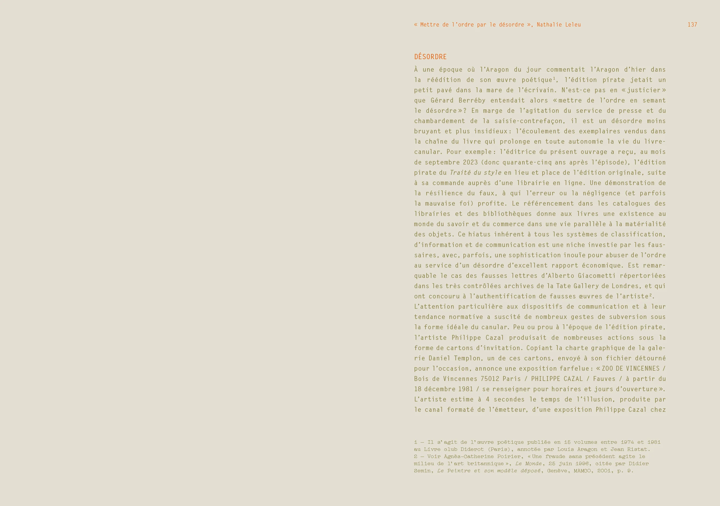 Gérard Berréby - Documents relatifs à l'édition pirate du Traité du style de Louis Aragon par Gérard Berréby - Image 19