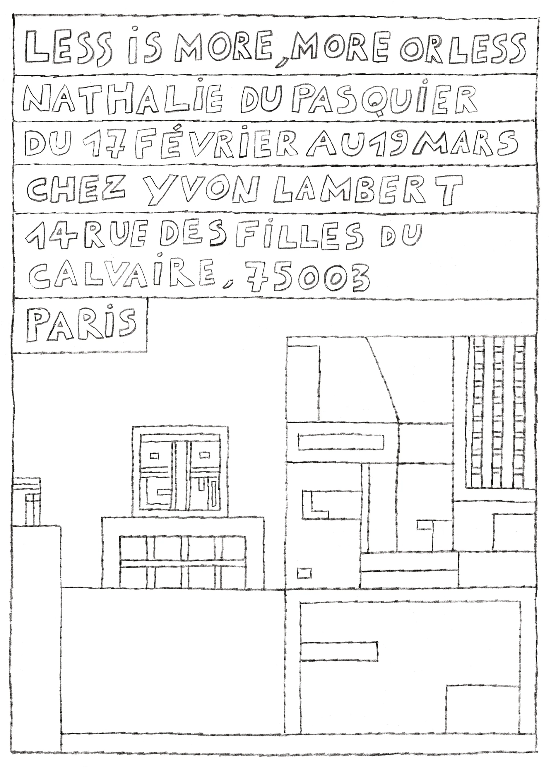 Nathalie Du Pasquier - LESS IS MORE, MORE OR LESS (Poster) - Image 2