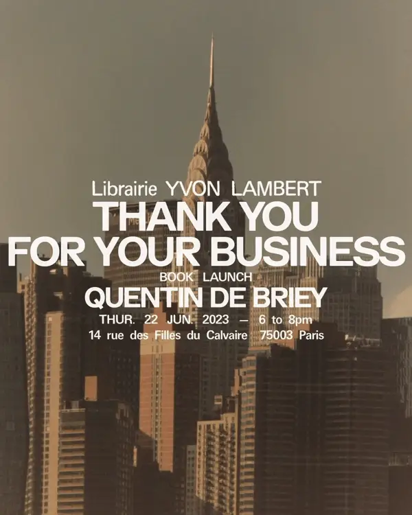 Quentin de Briey - Thank you for your business - Image 3