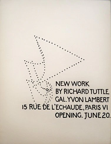 Richard Tuttle - print (1972)