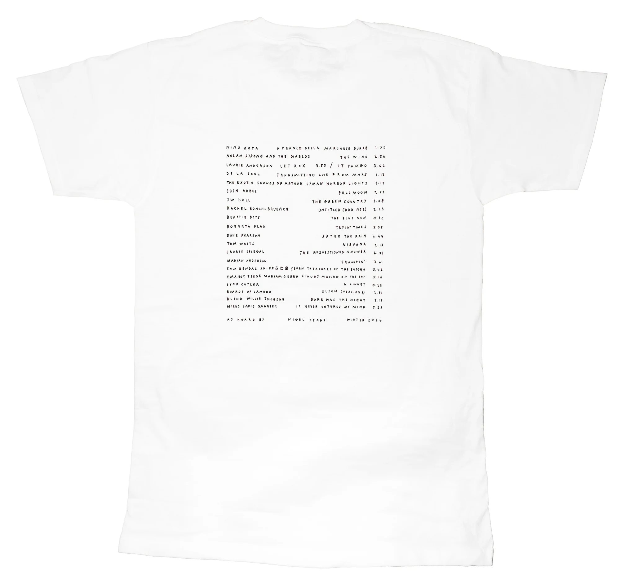 "Sounds of Winter at Yvon Lambert Librairie" T-shirt - Image 3