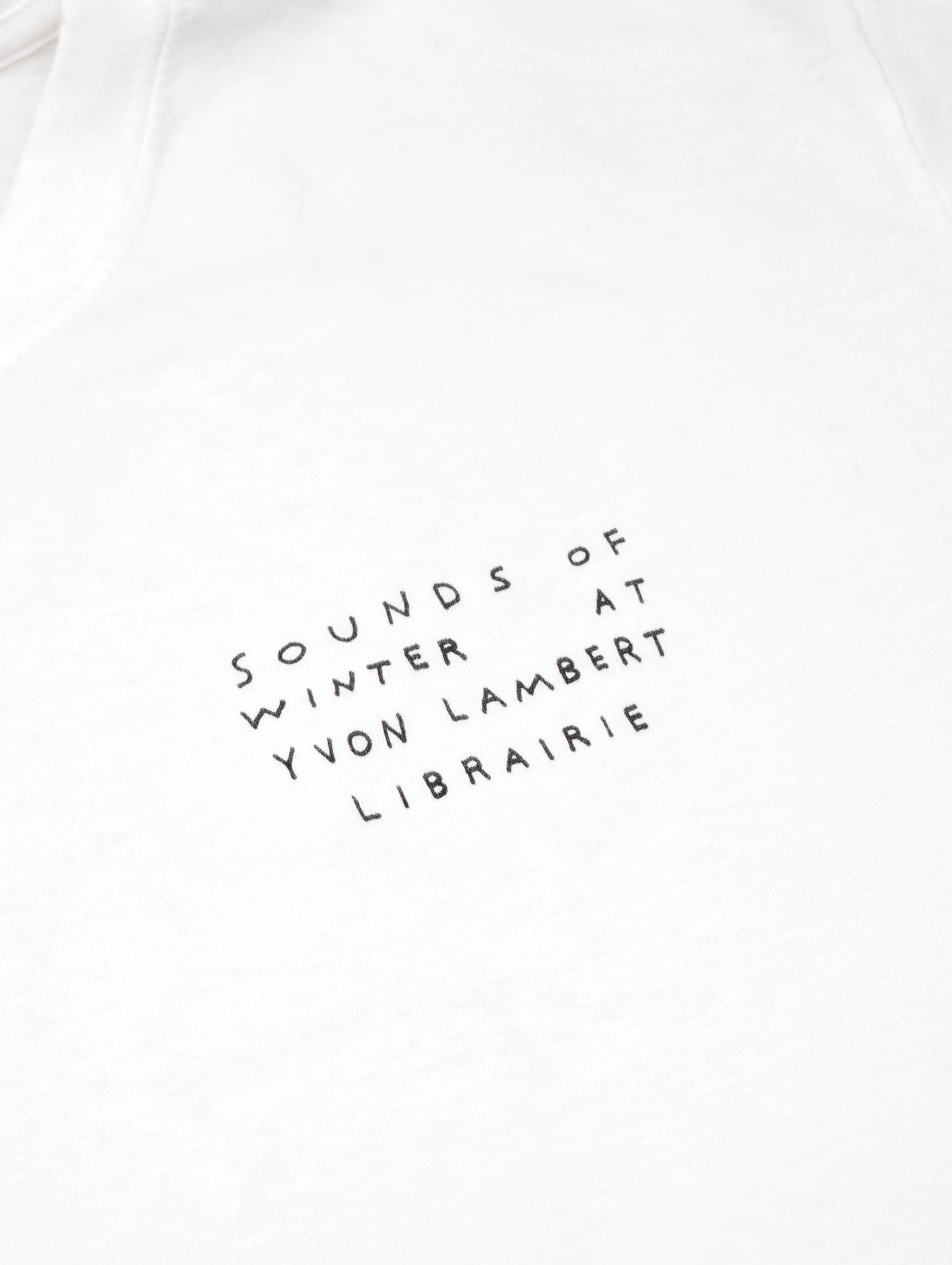 "Sounds of Winter at Yvon Lambert Librairie" T-shirt - Image 4