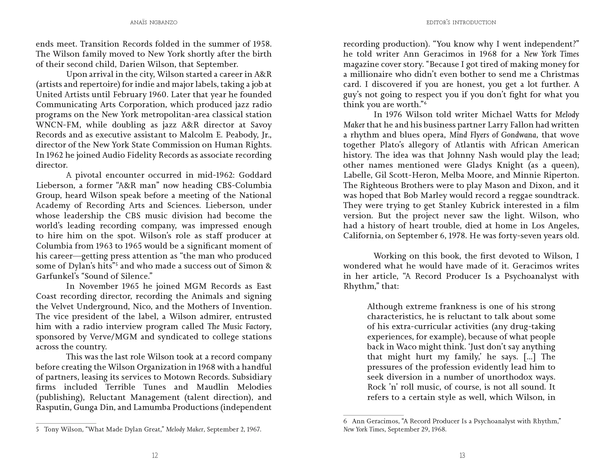 Tom Wilson - Everybody's Head is Open to Sound – Writings on Tom Wilson - Image 5