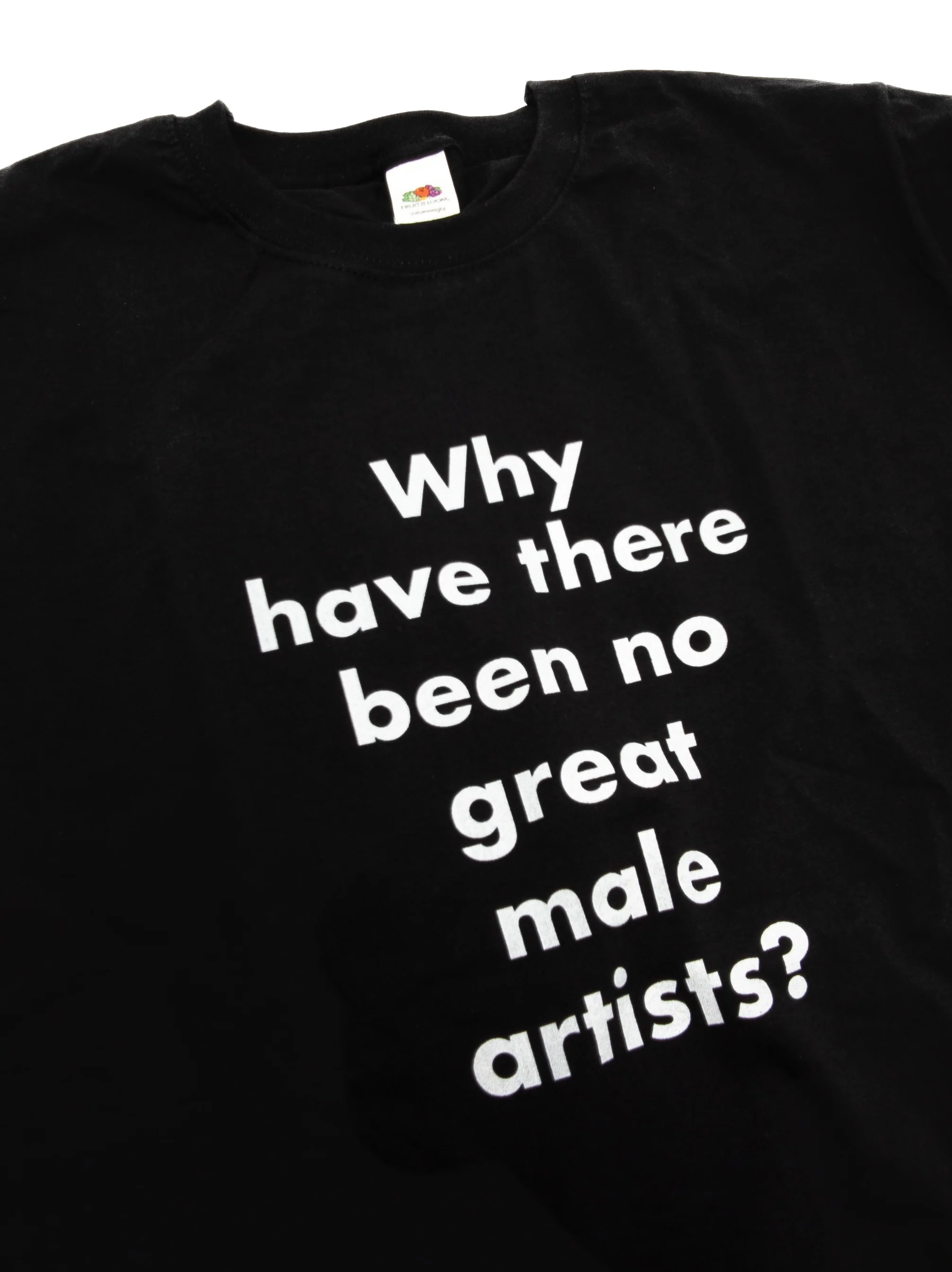 "Why have there been no great male artists?" t-shirt - Image 2